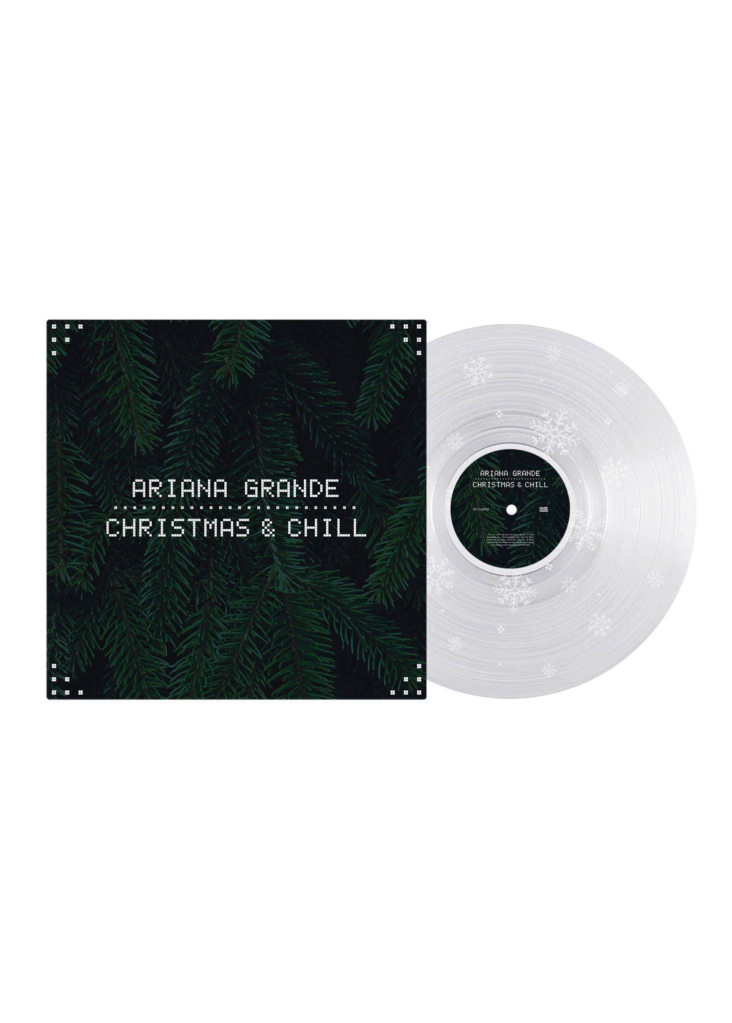 christmas & chill 10th anniversary edition lp (clear w/ snowflake etching)